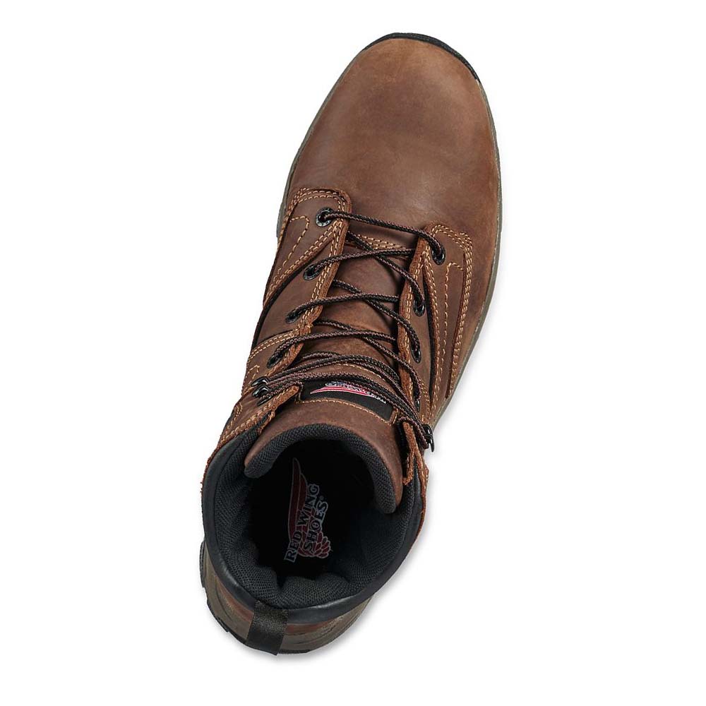 Red Wing 6-inch CSA Safety Toe Men's Hiking Boots Coffee | ZA 261SGL